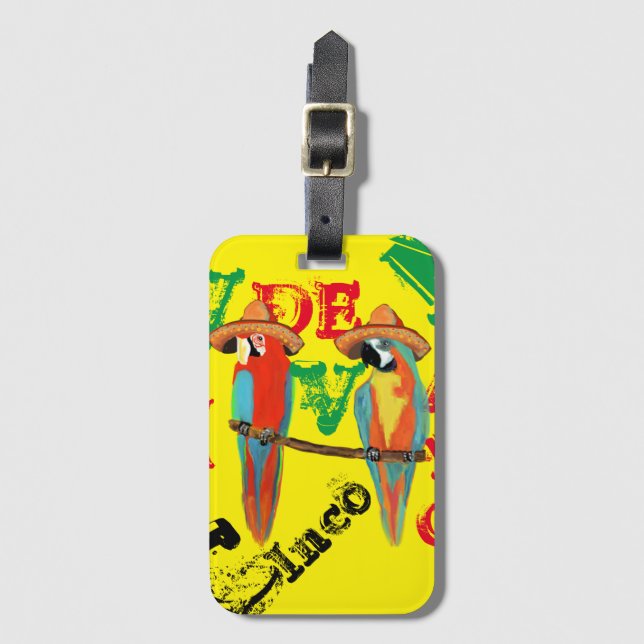 PARROTS LUGGAGE TAG (Front Vertical)