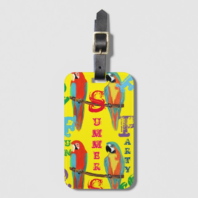 PARROTS LUGGAGE TAG (Front Vertical)