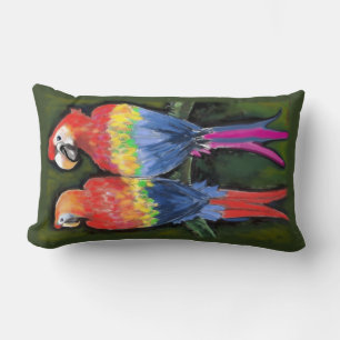 Parrots Lumbar Pillow
