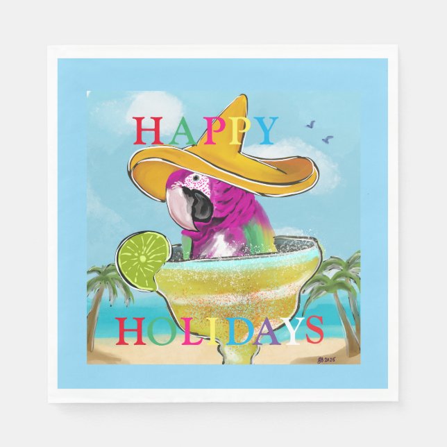 PARROTS  NAPKIN (Front)