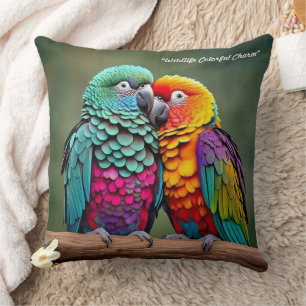"Parrot's Natural Beauty" Throw Pillow