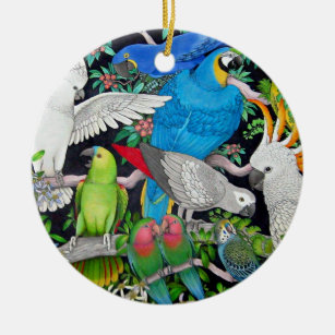 Parrots of the World Ornament
