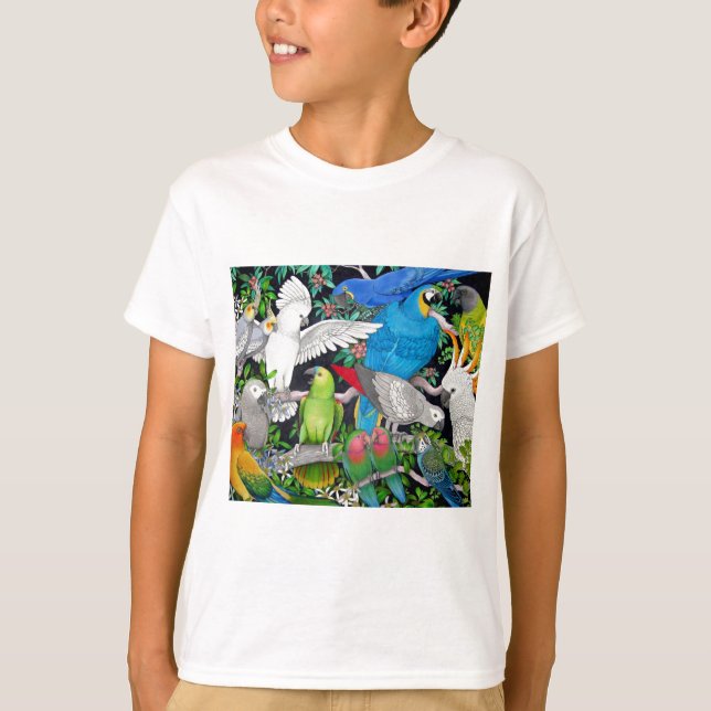 Parrots of the World T-Shirt (Front)