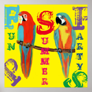PARROTS POSTER