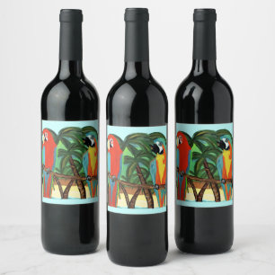 PARROTS WINE LABEL