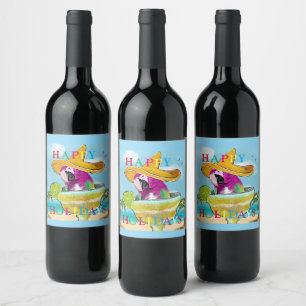 PARROTS WINE LABEL