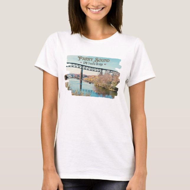 Parry Sound CPR Trestle Bridge T-Shirt (Front)