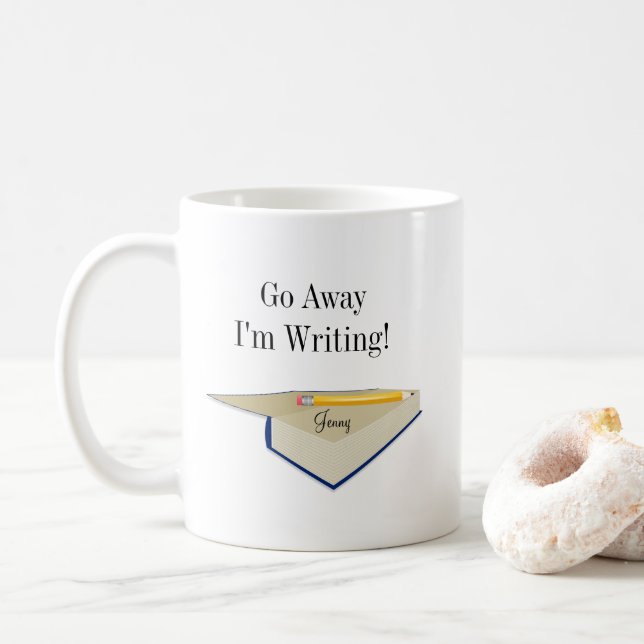 Pars, je suis en train d'écrire du café Mug (Avec donut)