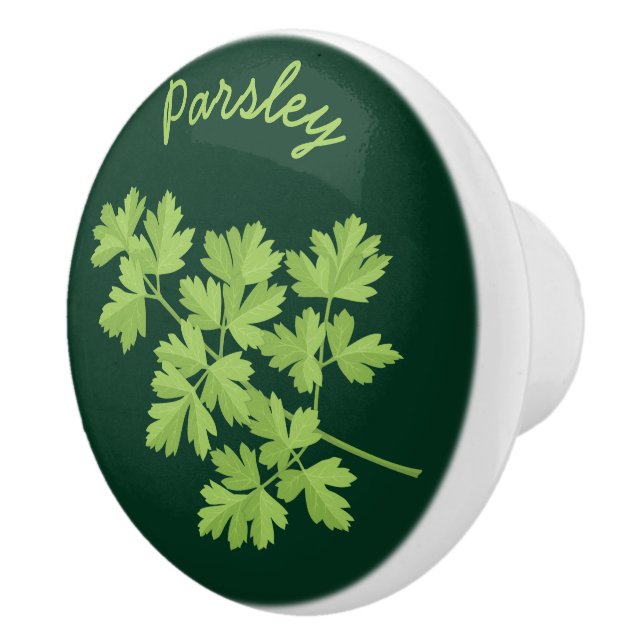 Parsley Ceramic Knob (Right)