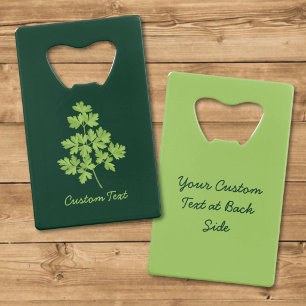 Parsley Credit Card Bottle Opener