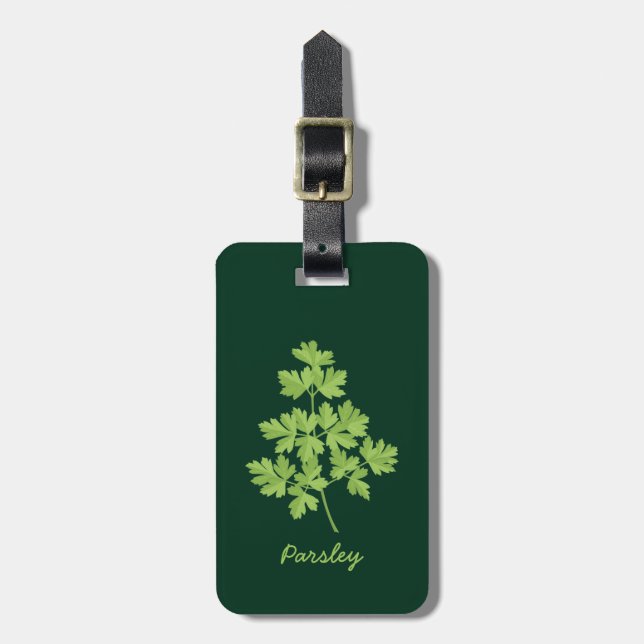 Parsley Luggage Tag (Front Vertical)