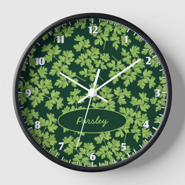 Parsley Pattern Clock (Front)
