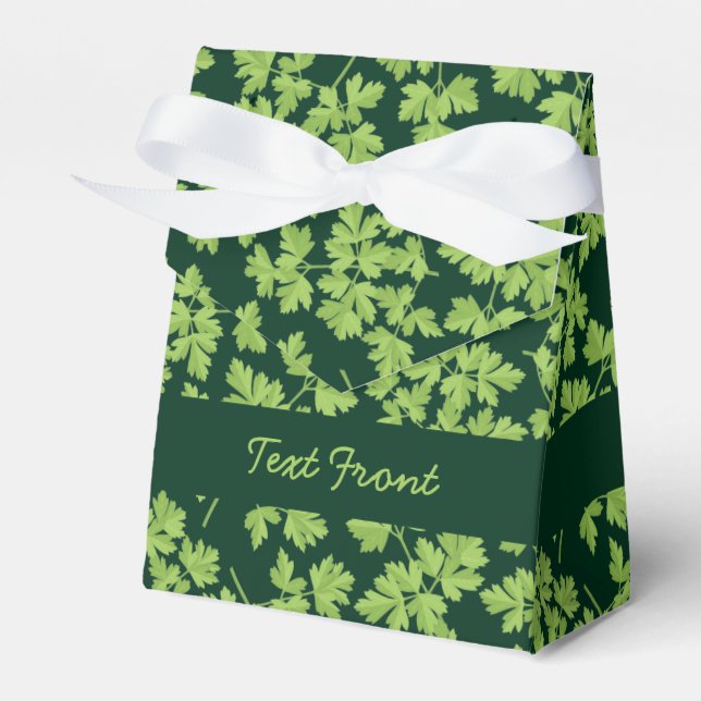 Parsley Pattern Favor Box (Front Side)