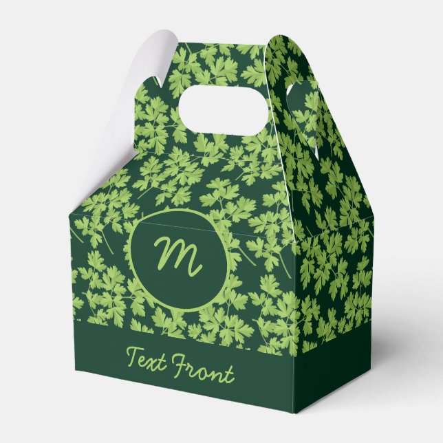 Parsley Pattern Favor Box (Front Side)