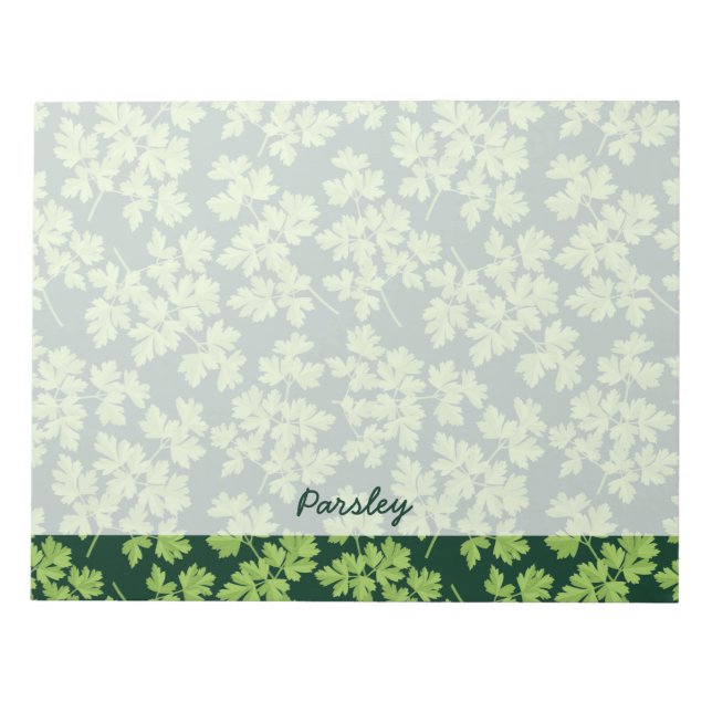 Parsley Pattern Notepad (Front)