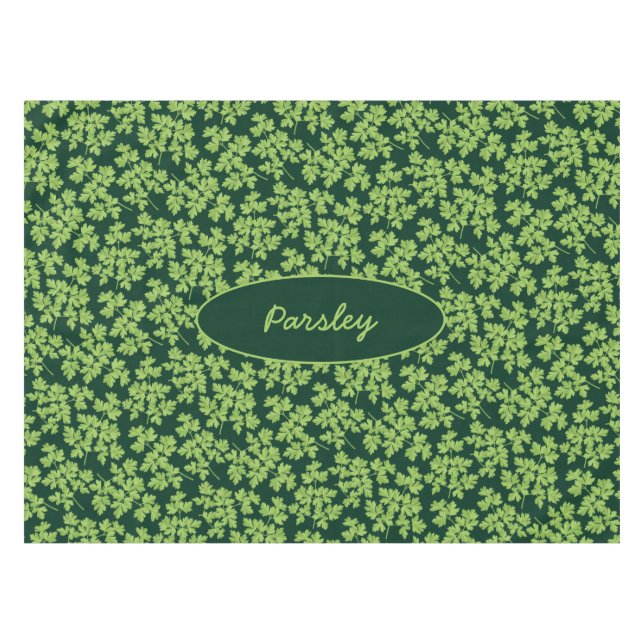 Parsley Pattern Tablecloth (Front (Horizontal))