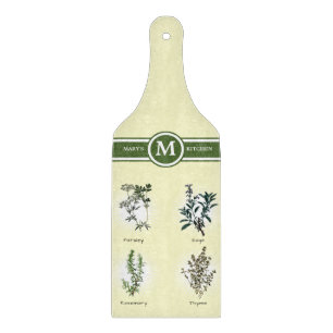 Parsley Sage Rosemary & Thyme Herbs Cutting Board