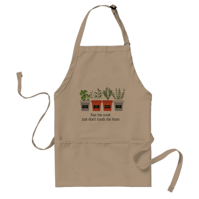 Parsley, Sage, Rosemary & Thyme Herbs Fun Quote Standard Apron (Front)
