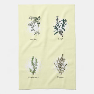 Parsley Sage Rosemary & Thyme Herbs Kitchen Towel