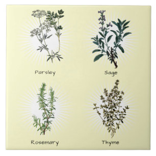 Parsley Sage Rosemary & Thyme Herbs Tile