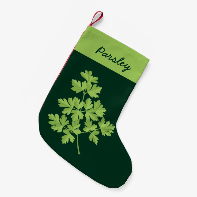Parsley Small Christmas Stocking (Front (Hanging))