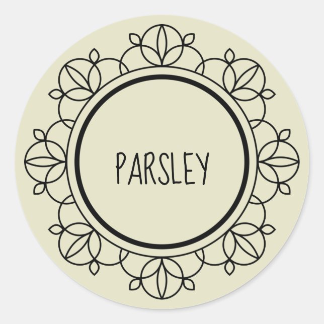 Parsley spice labels (Front)