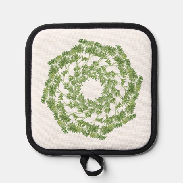 PARSLEY WREATH Pot Holder  (Front)