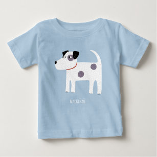 Parson Jack Russell Terrier Dog Personalized Baby T-Shirt