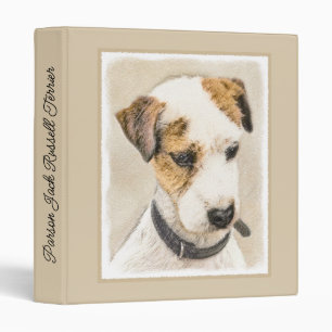 Parson Jack Russell Terrier Painting - Dog Art Bin Binder