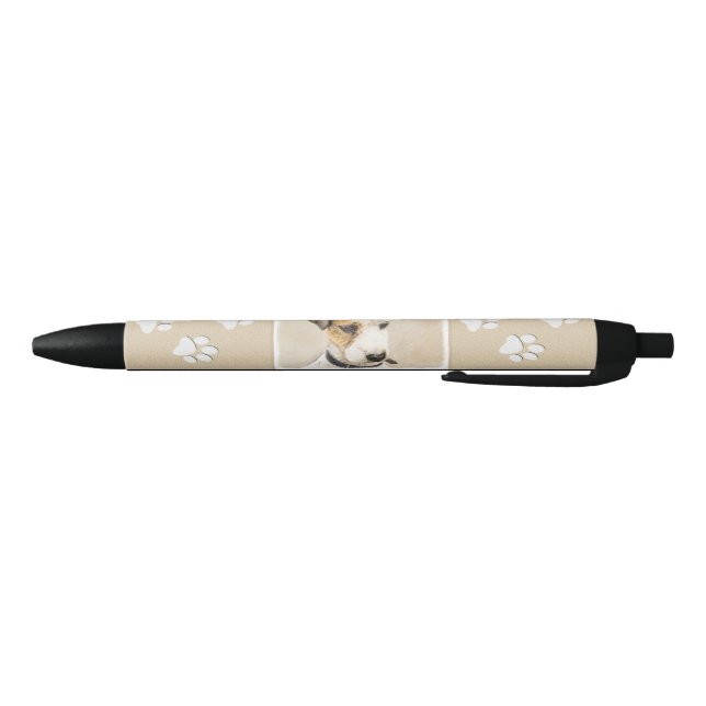 Parson Jack Russell Terrier Painting - Dog Art Black Ink Pen (Bottom)
