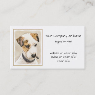 Parson Jack Russell Terrier Painting - Dog Art Business Card
