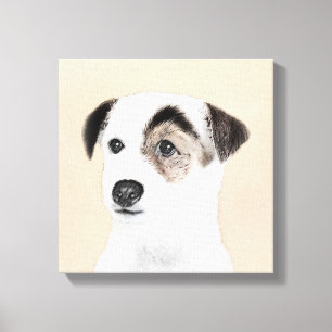 Parson Jack Russell Terrier Painting - Dog Art Canvas Print