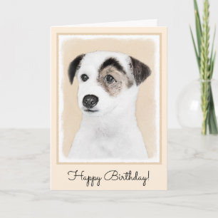 Parson Jack Russell Terrier Painting - Dog Art Card
