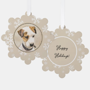 Parson Jack Russell Terrier Painting - Dog Art Ornament Card