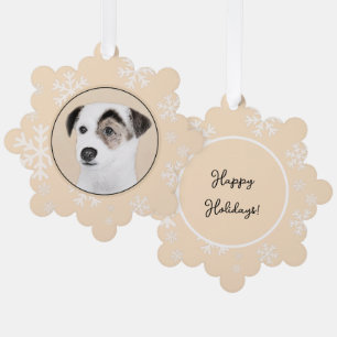 Parson Jack Russell Terrier Painting - Dog Art Ornament Card