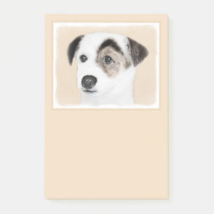 Parson Jack Russell Terrier Painting - Dog Art Post-it Notes