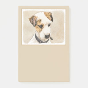 Parson Jack Russell Terrier Painting - Dog Art Post-it Notes
