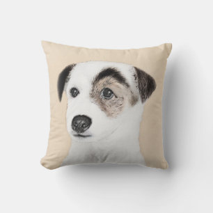 Parson Jack Russell Terrier Painting - Dog Art Throw Pillow