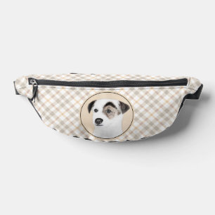 Parson Jack Russell Terrier Painting Pet Dog Art Fanny Pack