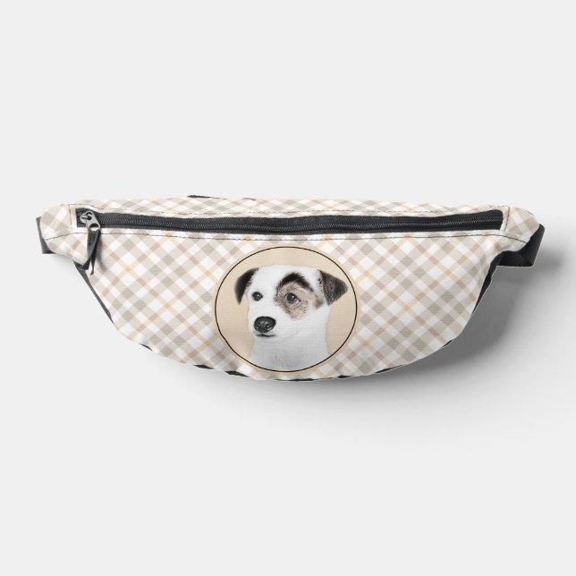 Parson Jack Russell Terrier Painting Pet Dog Art Fanny Pack (Lay Down)