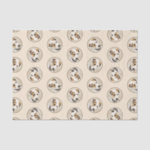 Parson Jack Russell Terrier Painting Pet Dog Art Tissue Paper