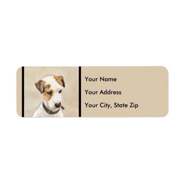 Parson Jack Russell Terrier Peinture - Chien Art (Devant)