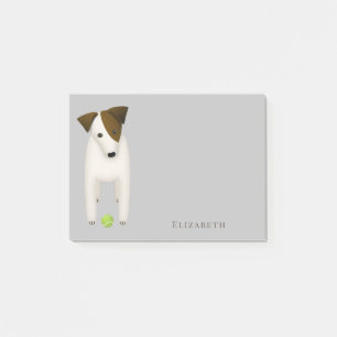 Parson Jack Russell Terrier with cute head tilt Post-it Notes