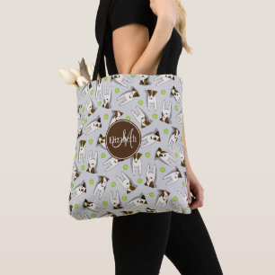 Parson Jack Russell Terriers pattern ANY colour Tote Bag