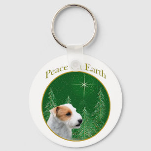 Parson Russell Terrier (broken) Peace Keychain