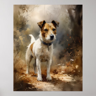 Parson Russell Terrier Dog Art Imprimer Poster