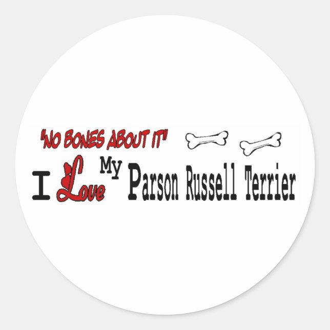 Parson Russell Terrier (I Love) Sticker (Front)