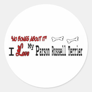 Parson Russell Terrier (I Love) Sticker