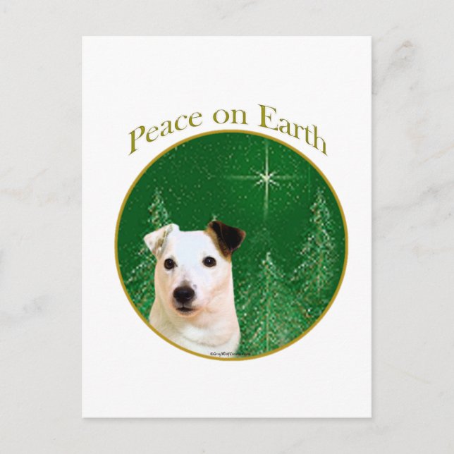 Parson Russell Terrier Peace Postcard (Front)