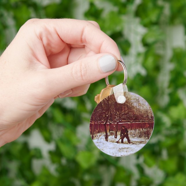 Parsonage Garden at Nuenen by Vincent van Gogh Keychain (Hand)